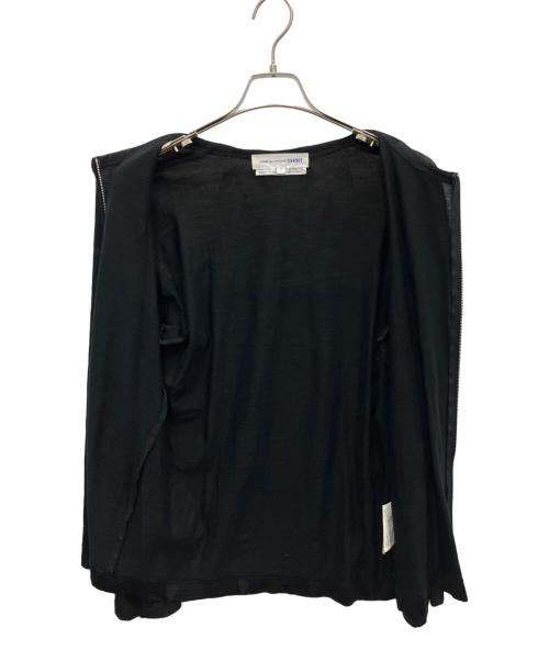 COMME des GARCONS SHIRT（コムデギャルソンシャツ）COMME des GARCONS SHIRT (コムデギャルソンシャツ) 薄手カーディガン ブラック サイズ:Sの古着・服飾アイテム