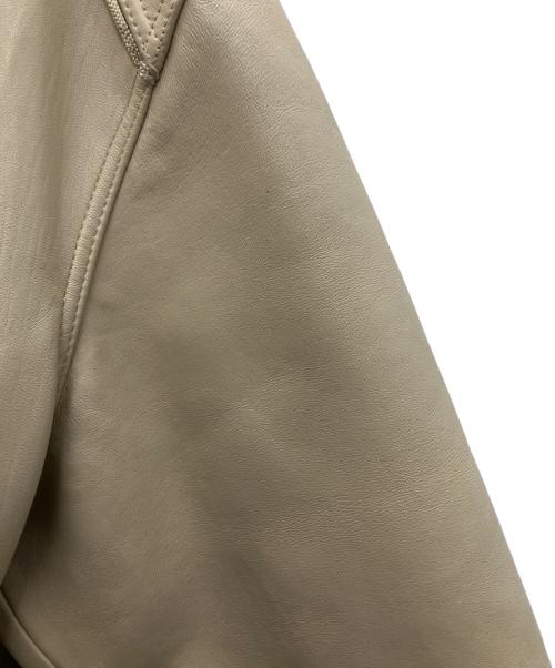AVIREX VARSITY（アヴィレックスバーシティ）AVIREX VARSITY (アヴィレックスバーシティ) ラムレザージャケット ベージュ サイズ:2XLの古着・服飾アイテム
