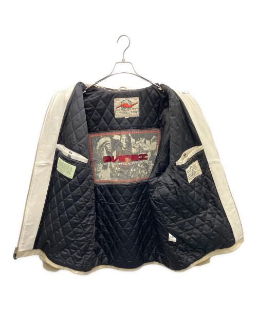 AVIREX VARSITY（アヴィレックスバーシティ）AVIREX VARSITY (アヴィレックスバーシティ) ラムレザージャケット ベージュ サイズ:2XLの古着・服飾アイテム