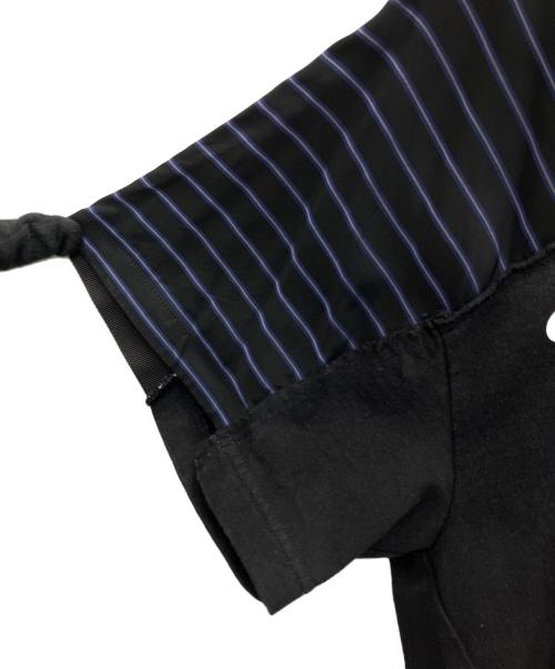sacai（サカイ）sacai (サカイ) 半袖カットソー ブラック×ネイビー サイズ:2の古着・服飾アイテム