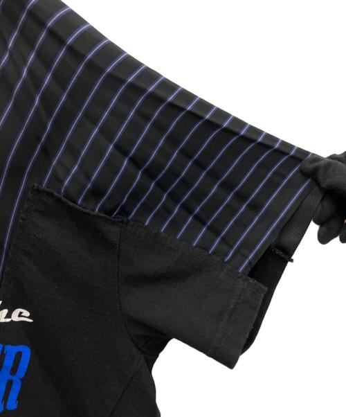 sacai（サカイ）sacai (サカイ) 半袖カットソー ブラック×ネイビー サイズ:2の古着・服飾アイテム