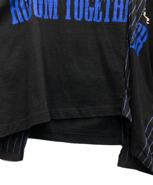 sacai（サカイ）sacai (サカイ) 半袖カットソー ブラック×ネイビー サイズ:2の古着・服飾アイテム