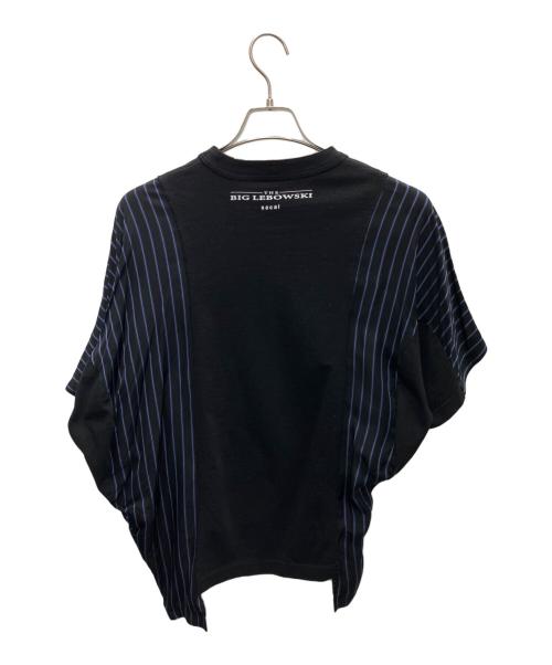 sacai（サカイ）sacai (サカイ) 半袖カットソー ブラック×ネイビー サイズ:2の古着・服飾アイテム