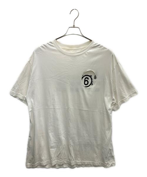 MM6 Maison Margiela（エムエムシックスメゾンマルジェラ）MM6 Maison Margiela (エムエムシックスメゾンマルジェラ) 半袖カットソー ホワイト サイズ:Mの古着・服飾アイテム