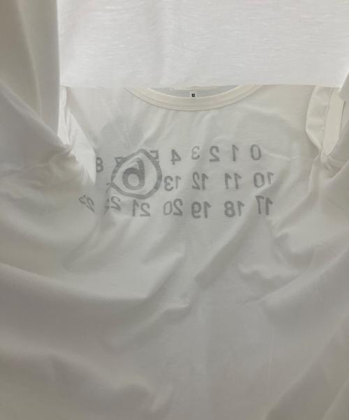 MM6 Maison Margiela（エムエムシックスメゾンマルジェラ）MM6 Maison Margiela (エムエムシックスメゾンマルジェラ) 半袖カットソー ホワイト サイズ:Mの古着・服飾アイテム