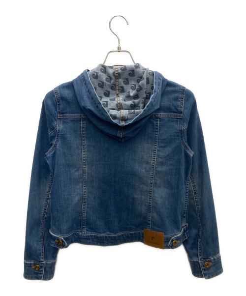 pierre cardin（ピエール・カルダン）pierre cardin (ピエール・カルダン) フード付デニムジャケット インディゴ サイズ:38の古着・服飾アイテム