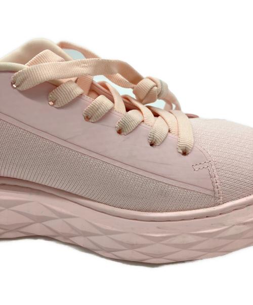 JIMMY CHOO（ジミーチュウ）JIMMY CHOO (ジミーチュウ) 厚底スニーカー ピンク サイズ:SIZE37の古着・服飾アイテム