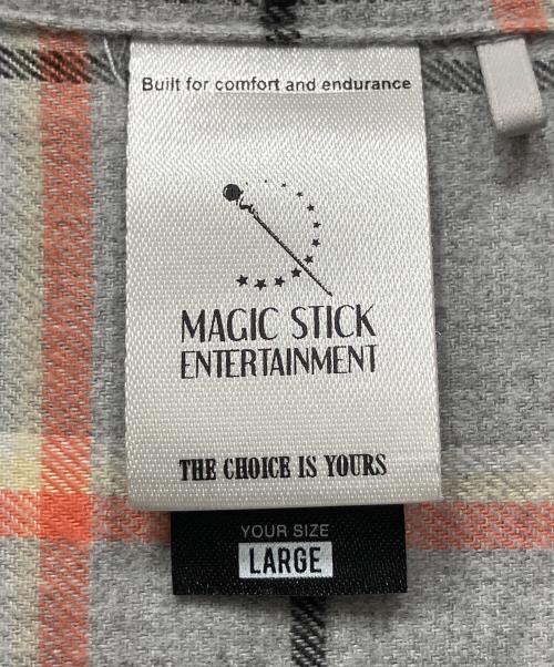 MAGIC STICK（マジックスティック）MAGIC STICK (マジックスティック) 半袖シャツ グレー サイズ:LARGEの古着・服飾アイテム