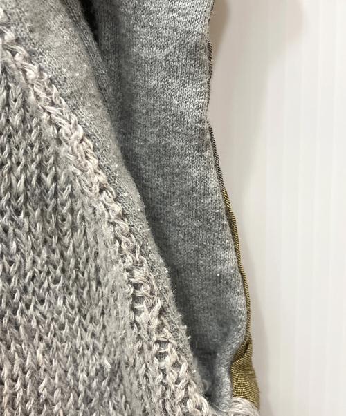 Dulcamara（ドゥルカマラ）Dulcamara (ドゥルカマラ) 切替スウェット グレー サイズ:Fの古着・服飾アイテム