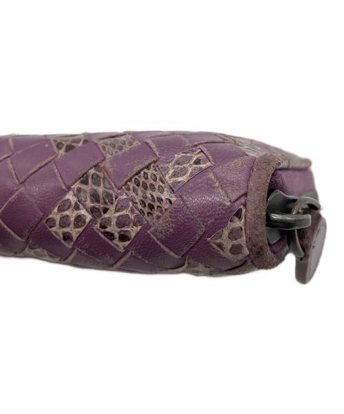 BOTTEGA VENETA（ボッテガベネタ）BOTTEGA VENETA (ボッテガベネタ) 長財布 イントレチャート パープルの古着・服飾アイテム