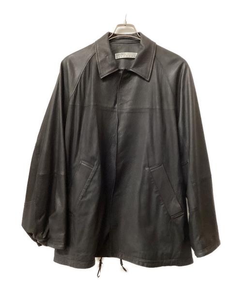 RAKINES（ラキネス）RAKINES (ラキネス) レザーコーチジャケット ブラック サイズ:2の古着・服飾アイテム