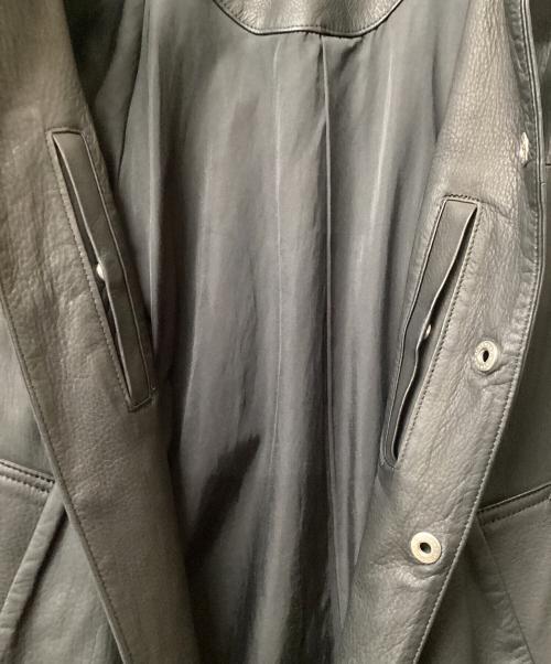 RAKINES（ラキネス）RAKINES (ラキネス) レザーコーチジャケット ブラック サイズ:2の古着・服飾アイテム