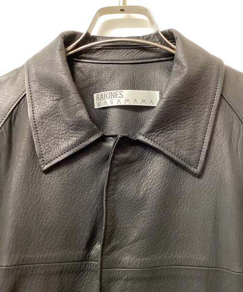 RAKINES（ラキネス）RAKINES (ラキネス) レザーコーチジャケット ブラック サイズ:2の古着・服飾アイテム