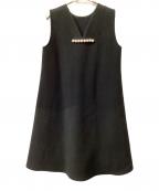 YOKO CHANヨーコチャン）の古着「ノースリーブ・キャミソールワンピース」｜ブラック