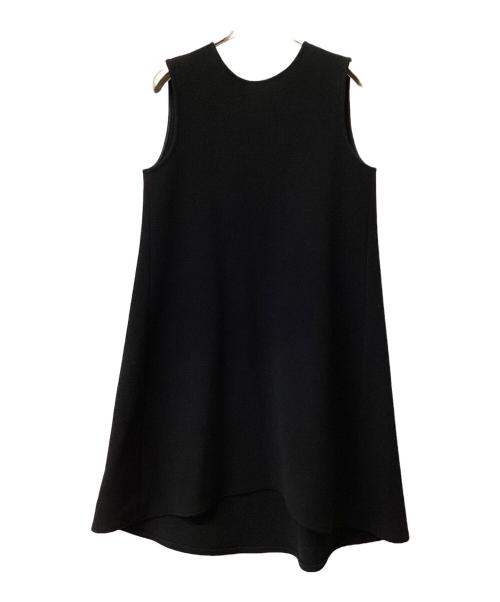 YOKO CHAN（ヨーコチャン）YOKO CHAN (ヨーコチャン) ノースリーブ・キャミソールワンピース ブラック サイズ:38の古着・服飾アイテム