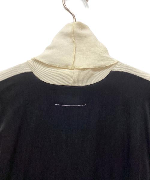 MM6 Maison Margiela（エムエムシックスメゾンマルジェラ）MM6 Maison Margiela (エムエムシックスメゾンマルジェラ) 薄手ニット ブラック×ホワイト サイズ:Sの古着・服飾アイテム