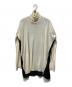 MM6 Maison Margiela（エムエムシックスメゾンマルジェラ）の古着「薄手ニット」｜ブラック×ホワイト