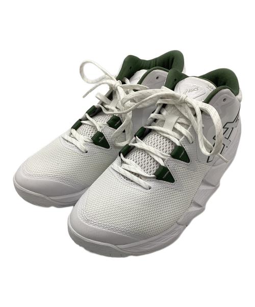 asics（アシックス）asics (アシックス) UNPRE ARS 2 WIDE ホワイト×グリーン サイズ: 26.5cmの古着・服飾アイテム