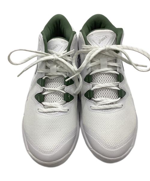 asics（アシックス）asics (アシックス) UNPRE ARS 2 WIDE ホワイト×グリーン サイズ: 26.5cmの古着・服飾アイテム