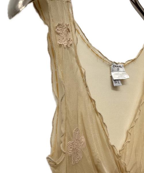 CHANEL（シャネル）CHANEL (シャネル) CHANEL　タンクトップ ベージュ サイズ:36の古着・服飾アイテム