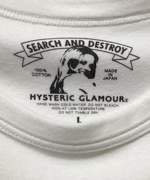 Hysteric Glamour（ヒステリックグラマー）Hysteric Glamour (ヒステリックグラマー) 半袖カットソー アイボリー サイズ:Lの古着・服飾アイテム