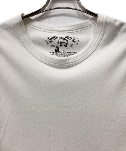 Hysteric Glamour（ヒステリックグラマー）Hysteric Glamour (ヒステリックグラマー) 半袖カットソー アイボリー サイズ:Lの古着・服飾アイテム