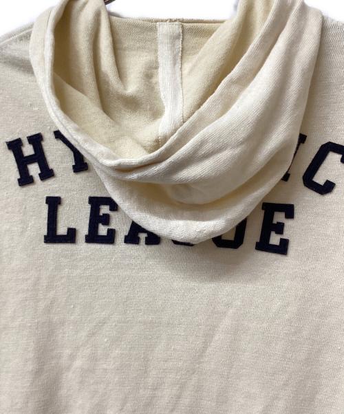 Hysteric Glamour（ヒステリックグラマー）Hysteric Glamour (ヒステリックグラマー) Hysteric Glamour ジップパーカー クリーム サイズ:Mの古着・服飾アイテム