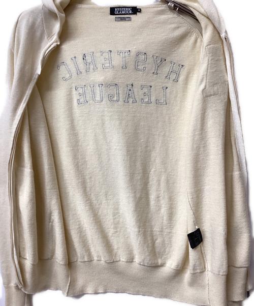 Hysteric Glamour（ヒステリックグラマー）Hysteric Glamour (ヒステリックグラマー) Hysteric Glamour ジップパーカー クリーム サイズ:Mの古着・服飾アイテム