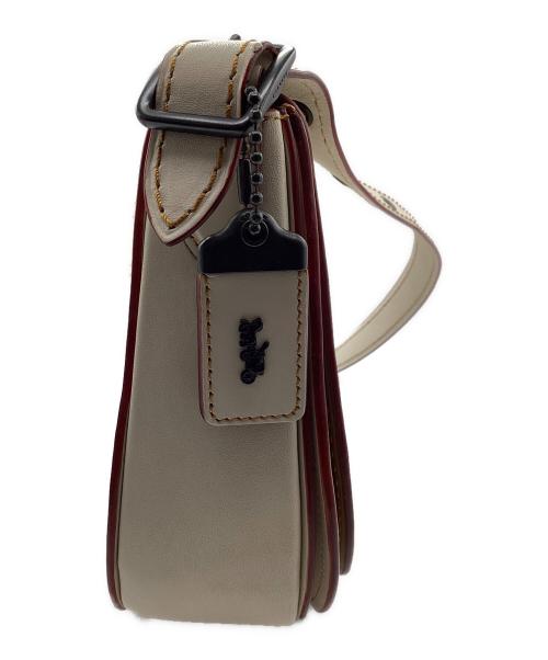 COACH（コーチ）COACH (コーチ) ショルダーバッグ ホワイト×ブラウンの古着・服飾アイテム