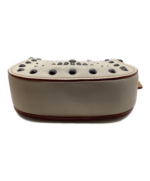 COACH（コーチ）COACH (コーチ) ショルダーバッグ ホワイト×ブラウンの古着・服飾アイテム