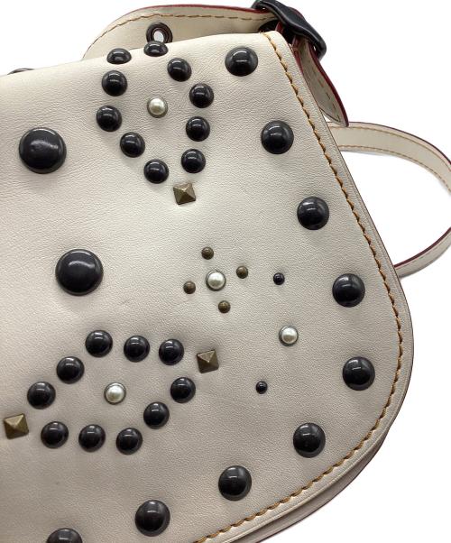 COACH（コーチ）COACH (コーチ) ショルダーバッグ ホワイト×ブラウンの古着・服飾アイテム