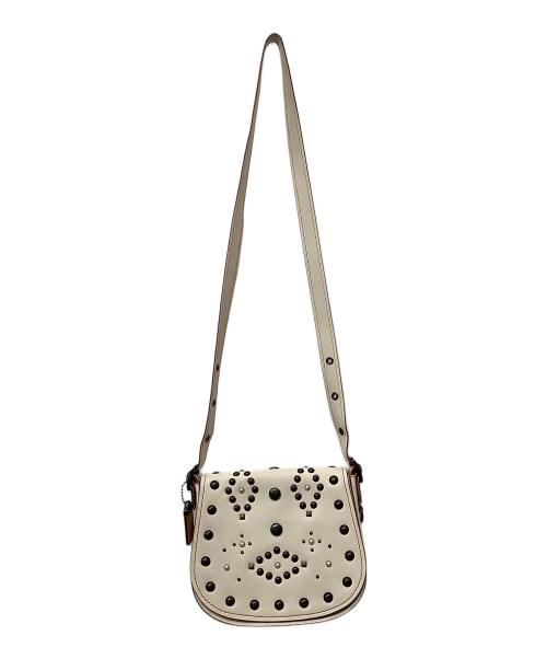 COACH（コーチ）COACH (コーチ) ショルダーバッグ ホワイト×ブラウンの古着・服飾アイテム