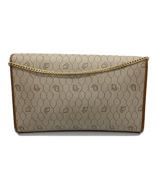 Christian Dior（クリスチャン ディオール）Christian Dior (クリスチャン ディオール) チェーンショルダーバッグ ベージュ×ブラウンの古着・服飾アイテム
