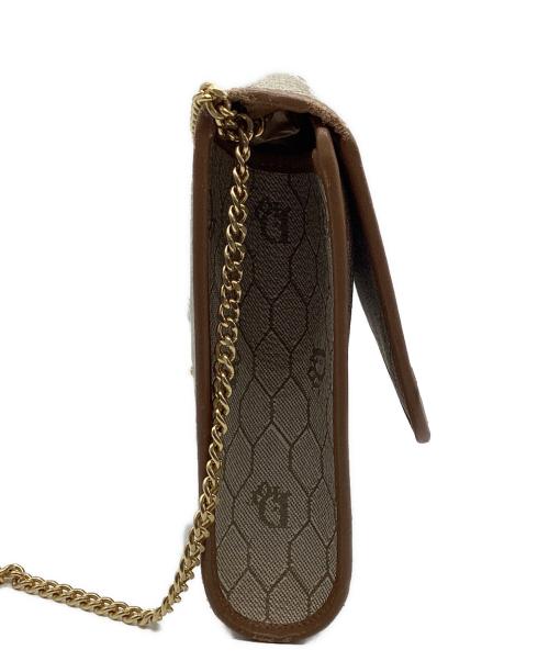 Christian Dior（クリスチャン ディオール）Christian Dior (クリスチャン ディオール) チェーンショルダーバッグ ベージュ×ブラウンの古着・服飾アイテム