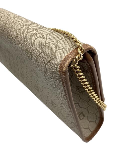 Christian Dior（クリスチャン ディオール）Christian Dior (クリスチャン ディオール) チェーンショルダーバッグ ベージュ×ブラウンの古着・服飾アイテム