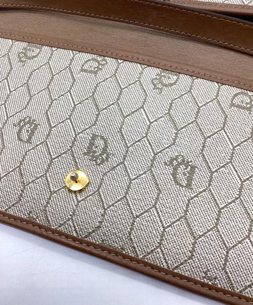 Christian Dior（クリスチャン ディオール）Christian Dior (クリスチャン ディオール) チェーンショルダーバッグ ベージュ×ブラウンの古着・服飾アイテム