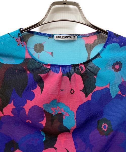ISSEY MIYAKE（イッセイミヤケ）ISSEY MIYAKE (イッセイミヤケ) シースルーカットソー ブルー×マルチカラー サイズ:2の古着・服飾アイテム