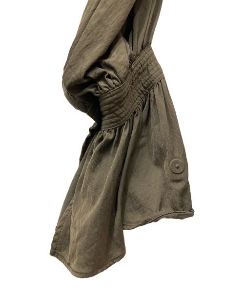 CASA FLINE（カーサフライン）CASA FLINE (カーサフライン) ロングタックワンピース オリーブ サイズ:Ｆの古着・服飾アイテム