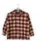 RRL（ダブルアールエル）の古着「ウールオープンカラーシャツ」｜レッド×ベージュ