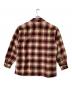 RRL (ダブルアールエル) ウールオープンカラーシャツ レッド×ベージュ サイズ:L：22000円