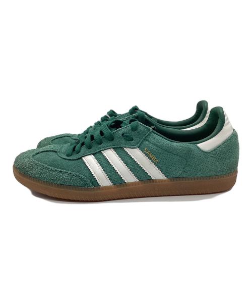 adidas（アディダス）adidas (アディダス) ローカットスニーカー グリーン×ホワイト サイズ:27.5cmの古着・服飾アイテム