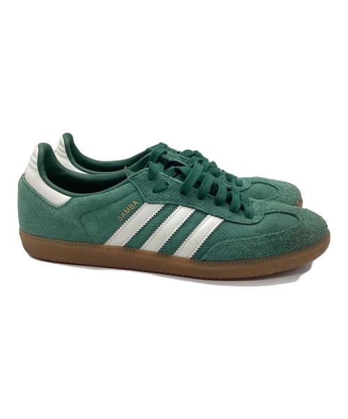 adidas（アディダス）adidas (アディダス) ローカットスニーカー グリーン×ホワイト サイズ:27.5cmの古着・服飾アイテム