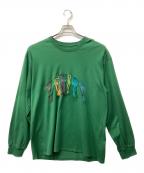 doublet×FRYING EMBROIDERYダブレット×）の古着「半袖カットソー」｜グリーン
