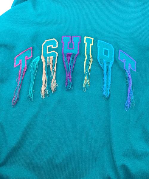 doublet（ダブレット）doublet (ダブレット) FRYING EMBROIDERY 半袖カットソー グリーン サイズ:XLの古着・服飾アイテム