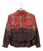 DIESELディーゼル）の古着「長袖シャツ」｜レッド