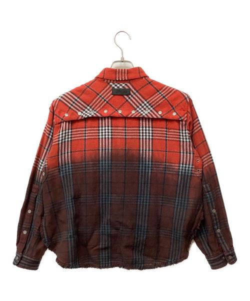 DIESEL（ディーゼル）DIESEL (ディーゼル) 長袖シャツ レッド サイズ:Sの古着・服飾アイテム