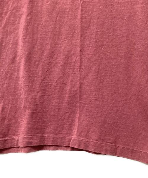 LEVI'S（リーバイス）LEVI'S (リーバイス) 半袖カットソー リンガーネック ワインレッド×イエロー サイズ:Mの古着・服飾アイテム