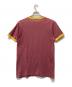 LEVI'S (リーバイス) 半袖カットソー リンガーネック ワインレッド×イエロー サイズ:M：8000円