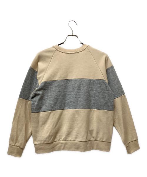 SUNSEA（サンシー）SUNSEA (サンシー) 切替スウェット ベージュ×グレー サイズ:3の古着・服飾アイテム
