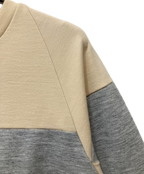 SUNSEA（サンシー）SUNSEA (サンシー) 切替スウェット ベージュ×グレー サイズ:3の古着・服飾アイテム